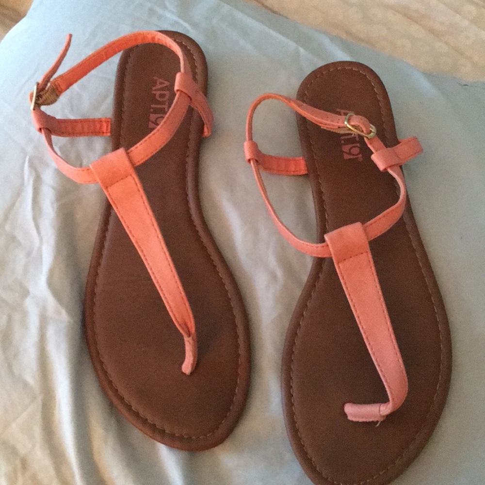 Apt 9 peach Sandals